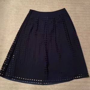 Reiss Laser Cut Midi Skirt